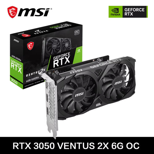 Geforce RTX 3050 VENTUS 2X 6G OC Gaming Graphics Card 6GB GDDR6 96-Bit HDMI DP PCI-E 4.0X8 Desktop Full New Game Video Card